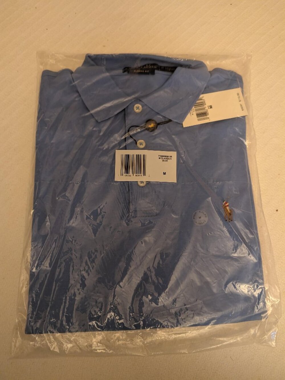 Polo Classics Light Blue Short Sleeve Shirt NEW M
